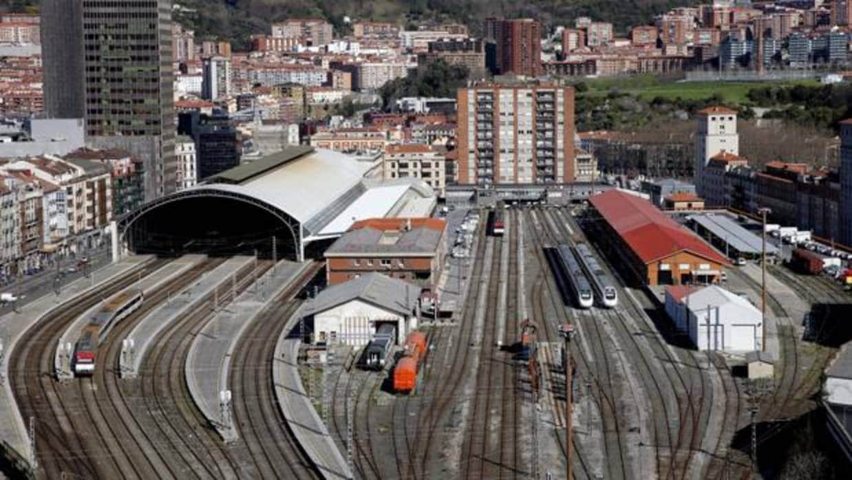 Estación de Abando, en Bilbao