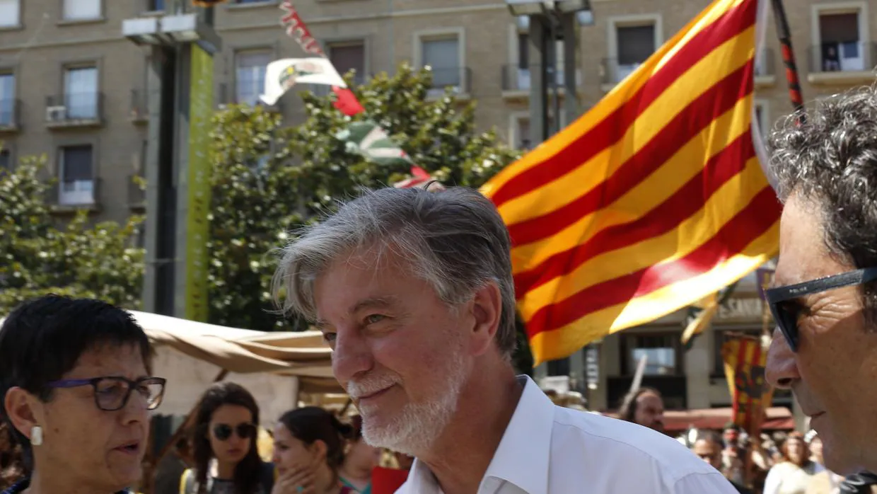 Pedro Santisteve, alcalde de Zaragoza por la coalición ZEC, de la que forman parte los independentistas de Puyalón junto a Podemos e IU