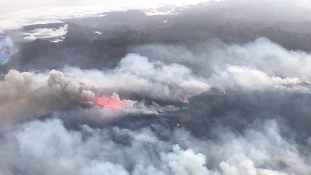 El tesón de los isleños lucha contra las llamas infernales de la cumbre de Gran Canaria