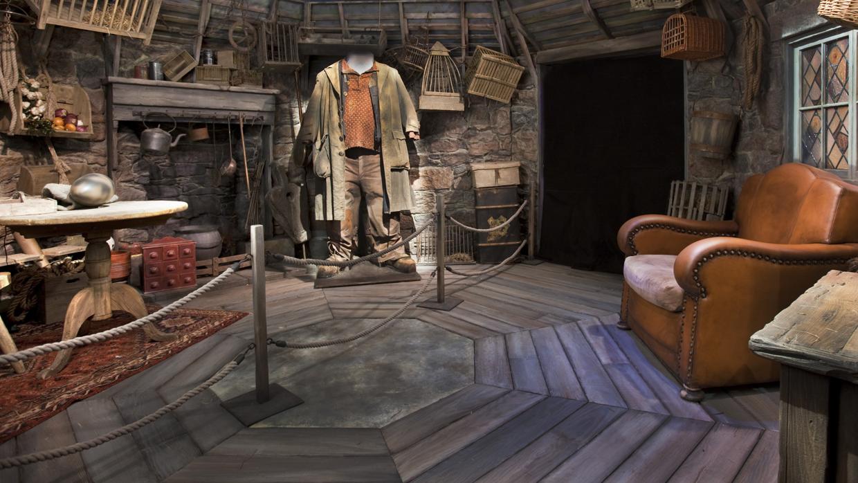 La habitación del gigante Hagrid, en la exposición sobre Harry Potter