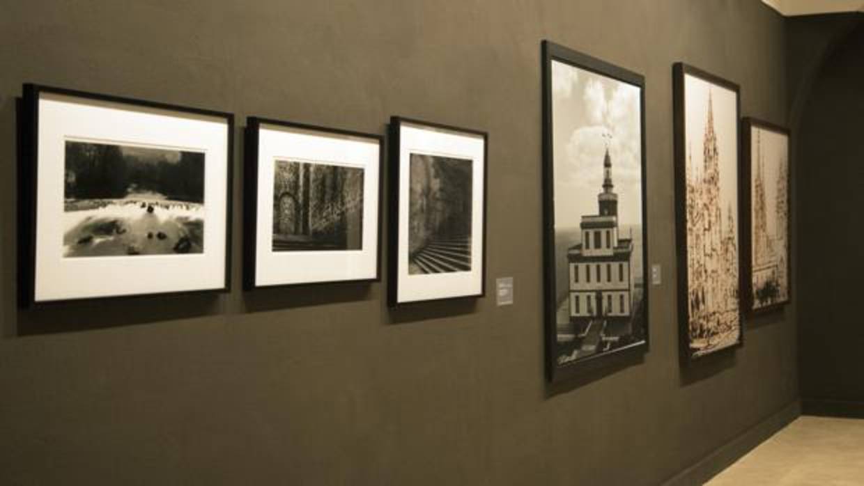 Varias de las obras de la exposición «Muchos Caminos» inaugurada ayer en la Academia España en Roma