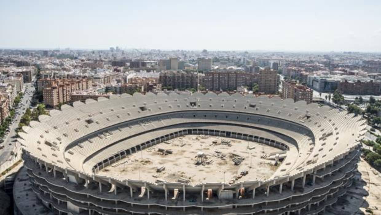 Imagen del estado actual del Nuevo Mestalla