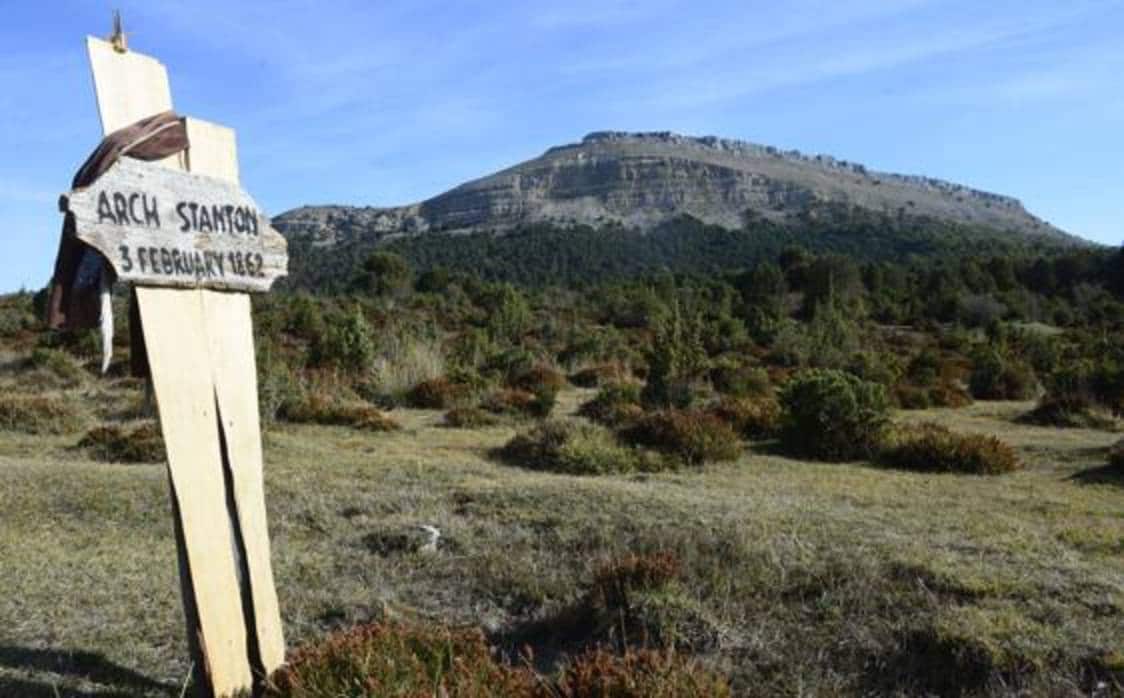 Cementerio de Sad Hill, donde se grabaron las últimas escenas de «El bueno, el feo y el malo», en el valle del Arlanza (Burgos)