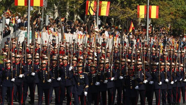 Muchas ganas de España en el desfile militar del Día de la Fiesta Nacional
