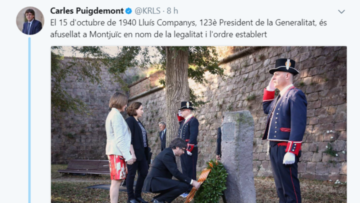 Vídeo: Así fue el homenaje a Companys