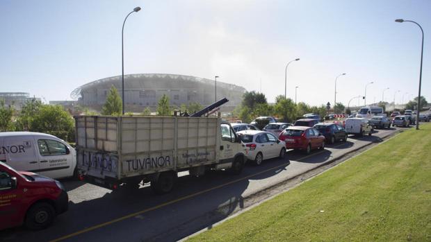 El Atlético de Madrid terminará dos accesos desde la M-40 al Wanda Metropolitano antes de Navidad