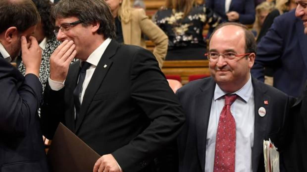 Puigdemont e Iceta, en una imagen de archivo