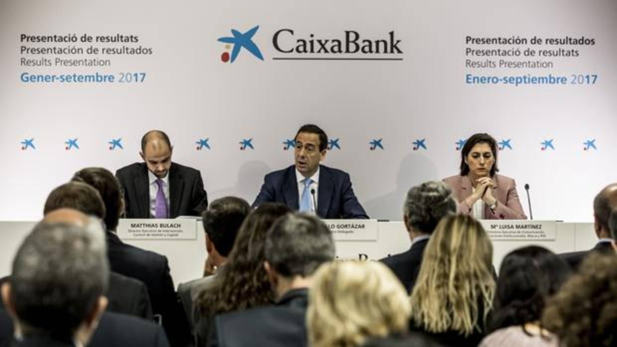 Presentación de resultados de Enero-Septiembre del grupo Caixabank, en su nueva sede social de Valencia
