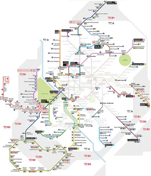 Acceso denegado: así es el plano de Metro de Madrid para las personas en silla de ruedas