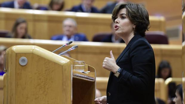 En directo: Sáenz de Santamaría asegura que los independentistas «han perdido el respeto a los ciudadanos»