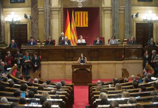 Panorámica del Parlament, ayer por la tarde