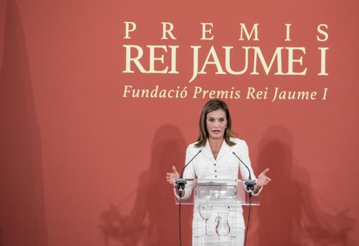 Imagen de Doña Letizia durante su discurso