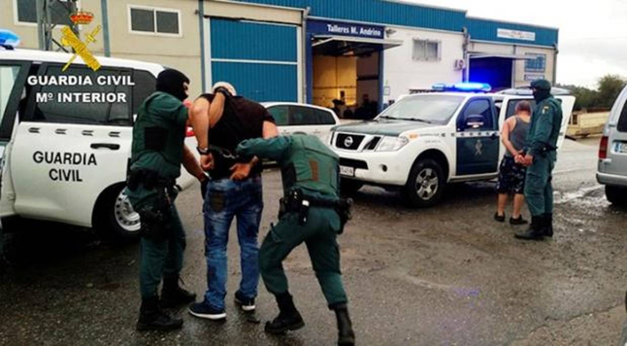 La Guardia Civil ha detenido a ocho personas por robo de vehículos
