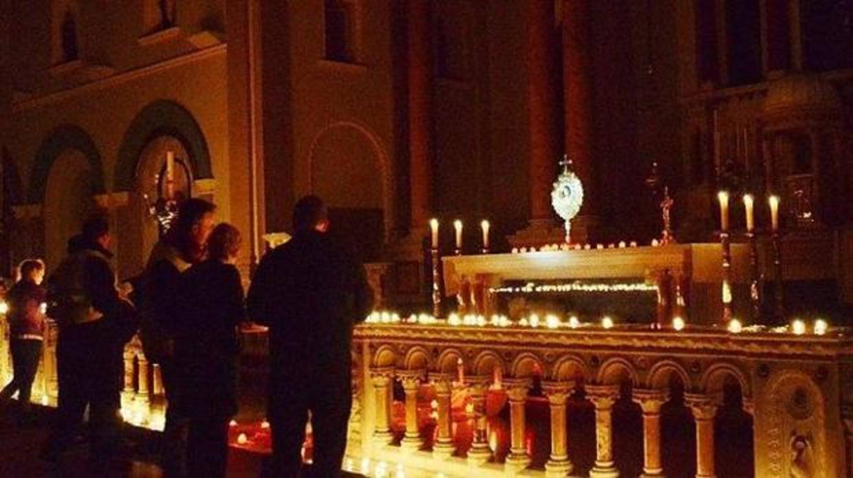 Imagen de archivo de la celebración de la «Nightfever» en una iglesia