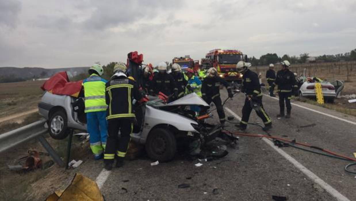 Actuación de los bomberos de la Comunidad de Madrid