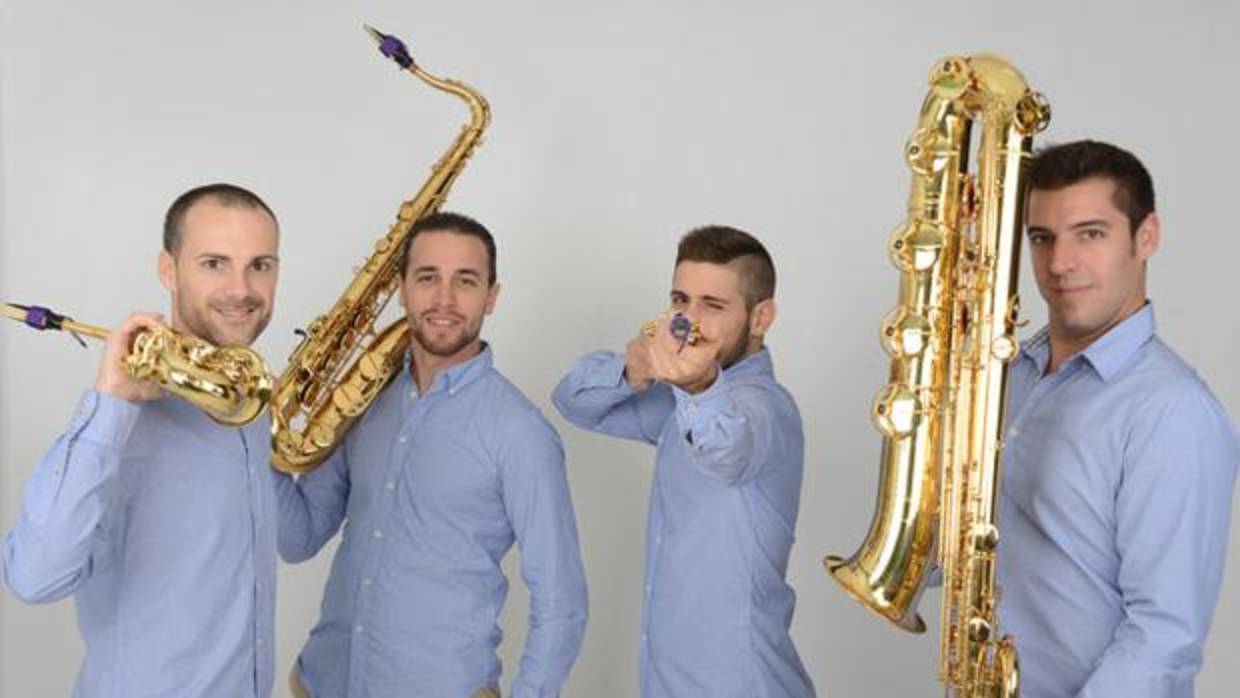 Imagen del cuarteto de saxofones