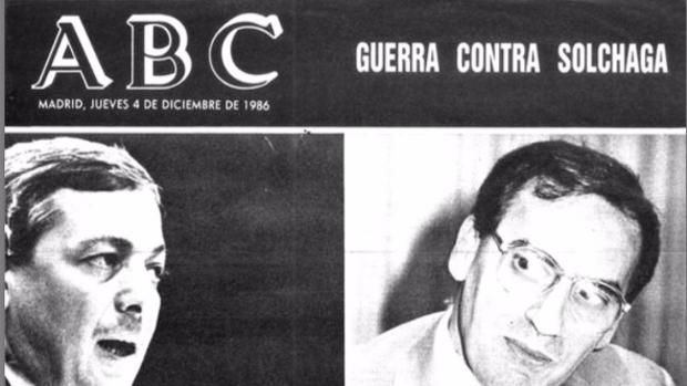 Los cara a cara de Solchaga en las portadas de ABC