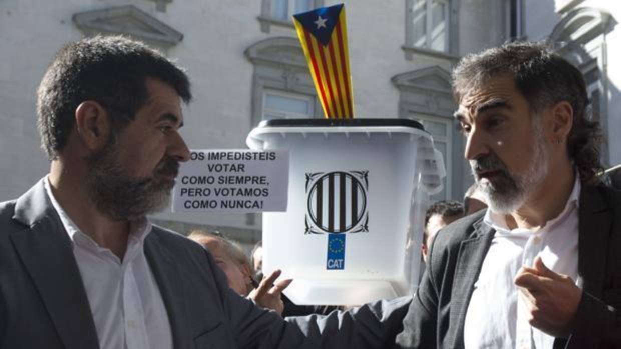 Jordi Sánchez y Jordi Cuixart