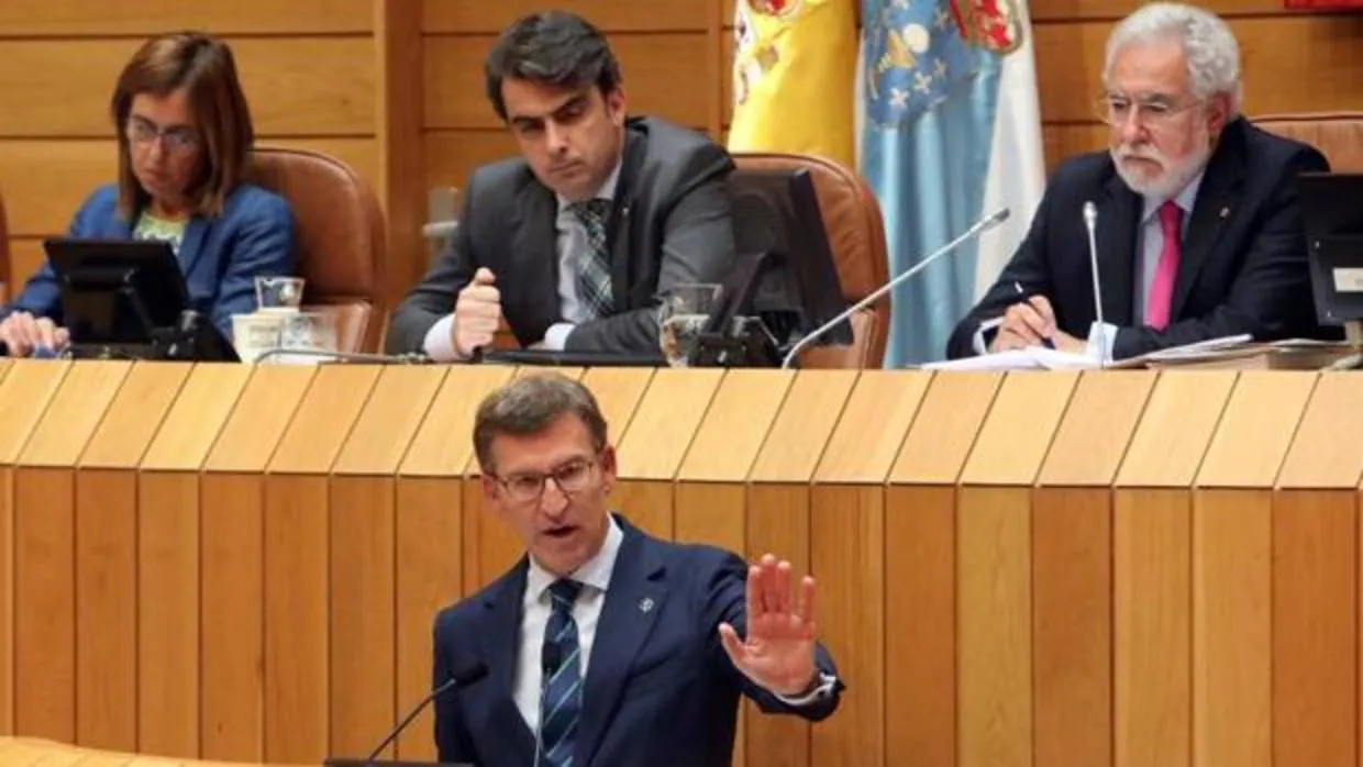 Feijóo en el Parlamento de Galicia