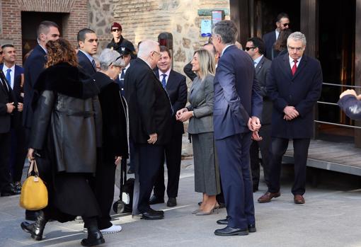 El presidente israelí, emocionado en su visita al museo Sefardí de Toledo