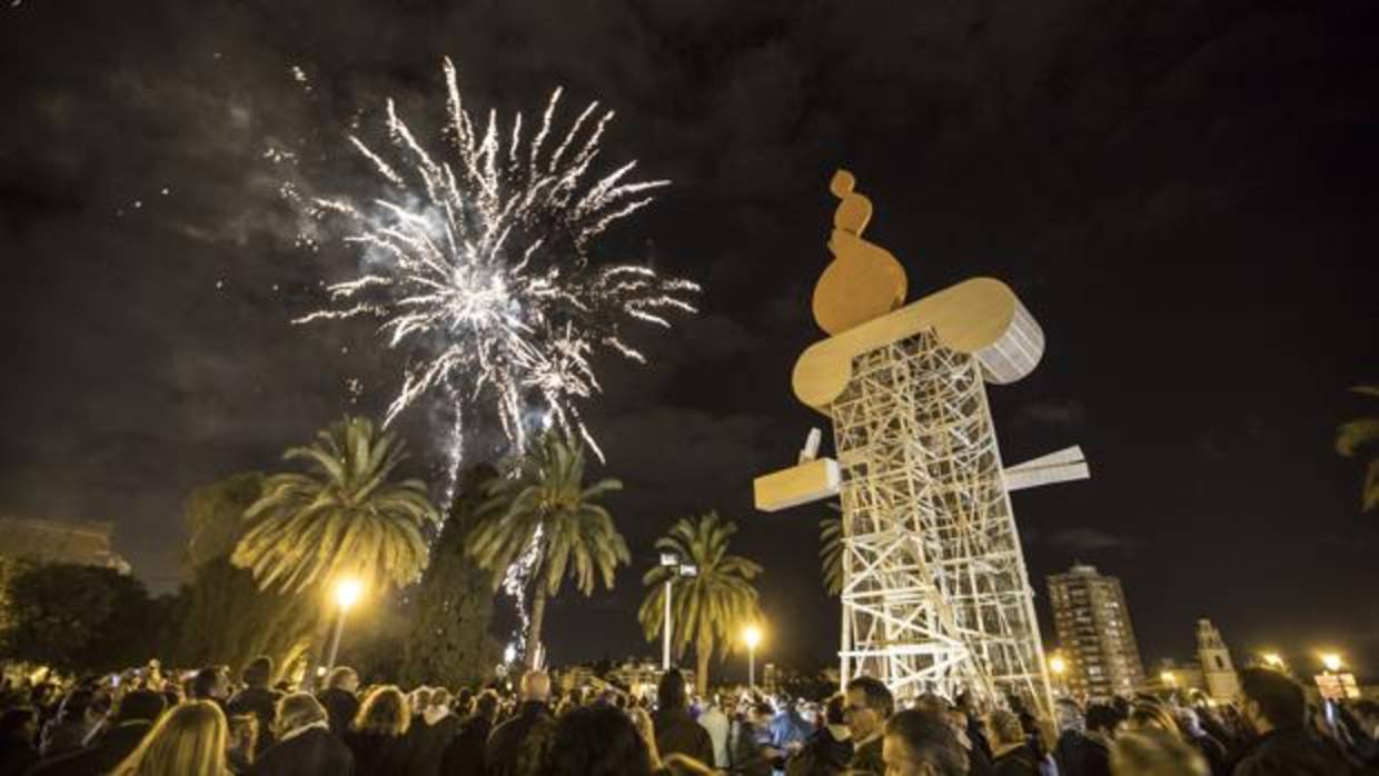 Plantà de la falla conmemorativa del Patrimoni de la Humanitat