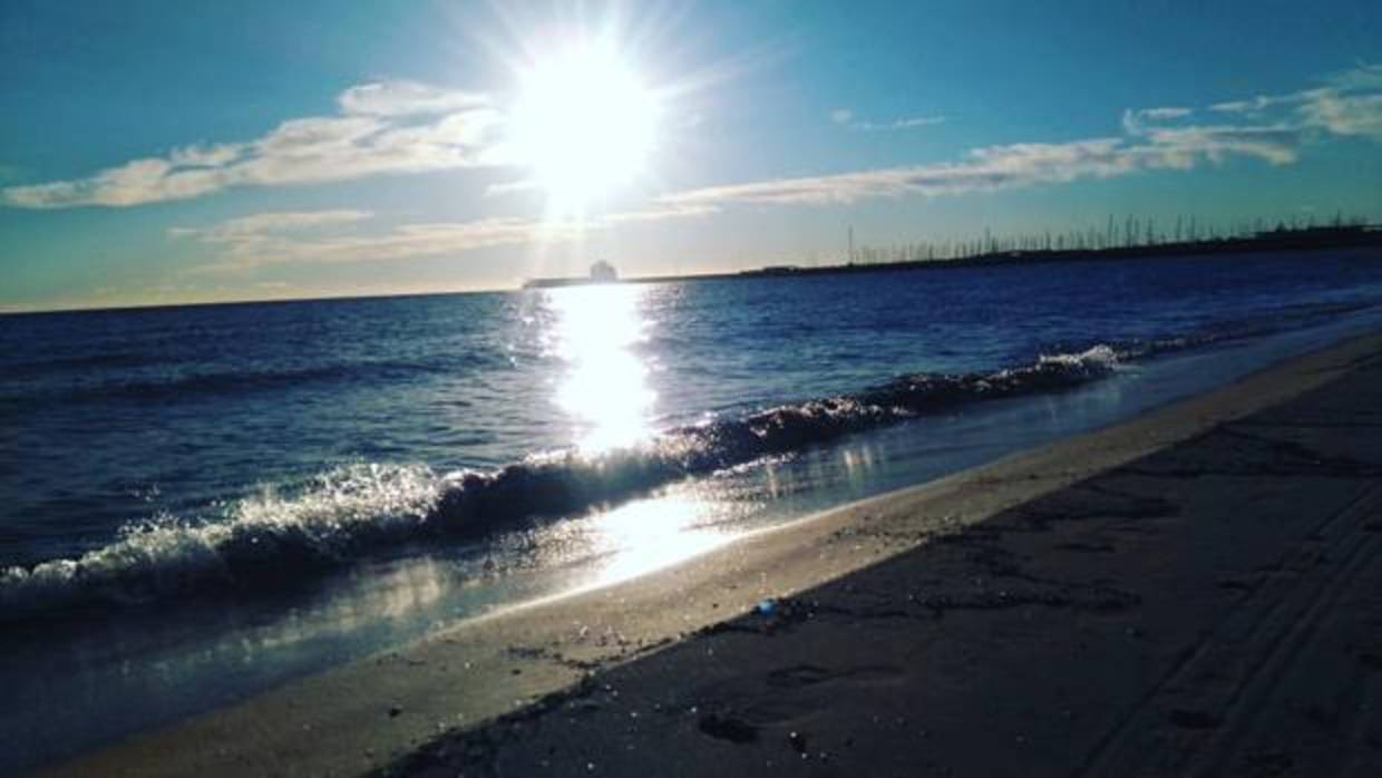 Imagen tomada en la playa de Las Arenas de Valencia