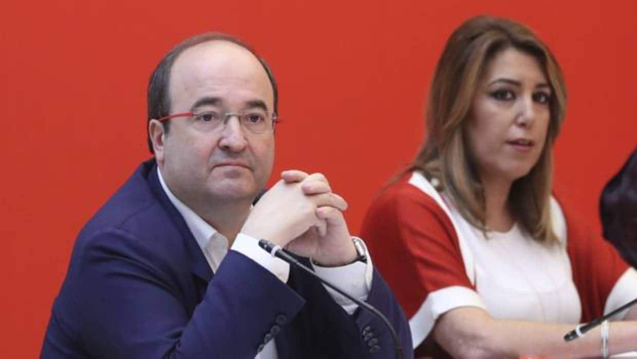 Miquel Iceta junto a Susana Díaz en el Consejo Político Federal