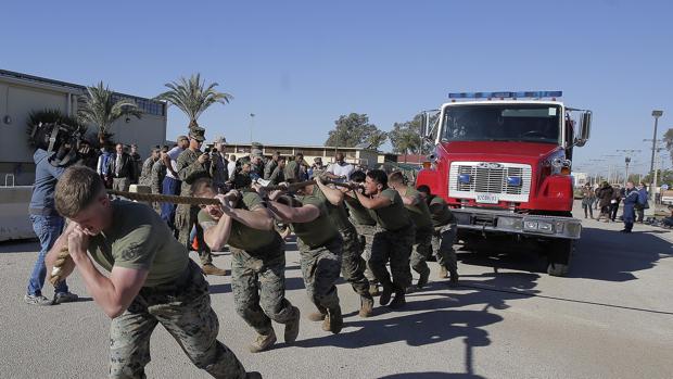 Marines de Morón: 600 soldados a cuatro horas de Libia o Níger