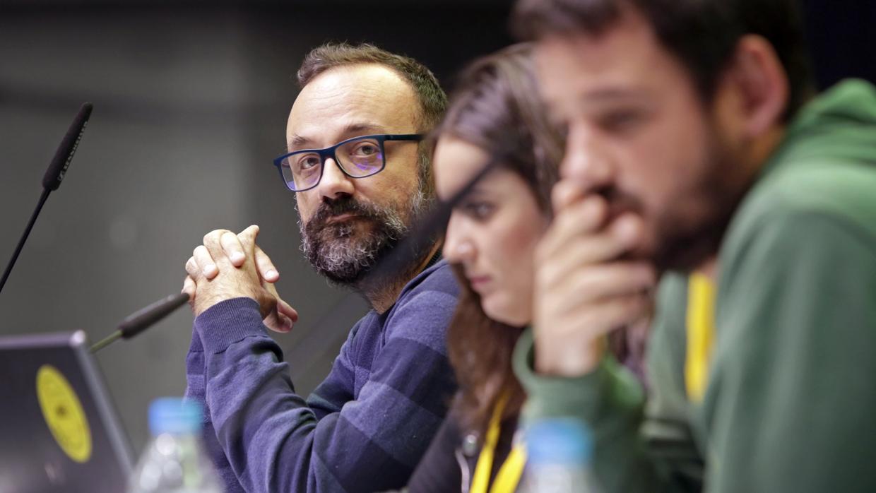 Benet Salellas, durante la pasada asamblea nacional extraordinaria de la CUP