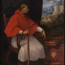 Retrato del cardenal Francisco Jiménez de Cisneros (Eugenio Cajés, Universidad Complutense)