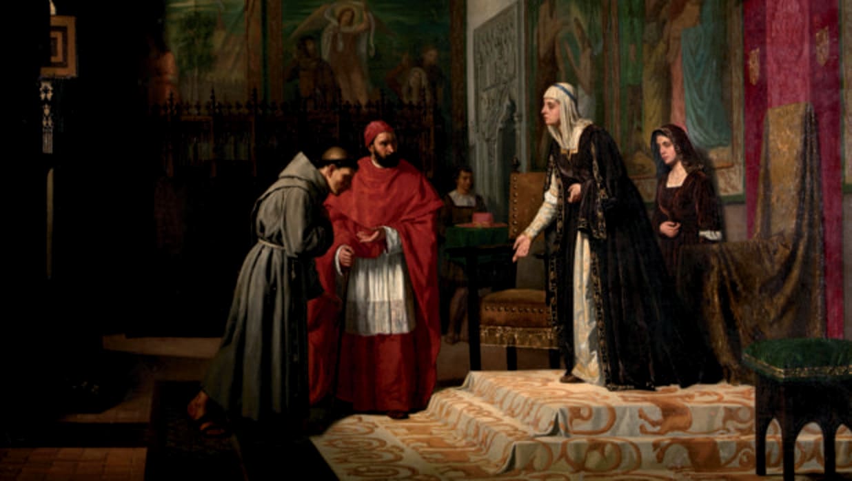 Presentación de Cisneros a Isabel la Católica (Miguel de Jadraque, Diputación de Valladolid)