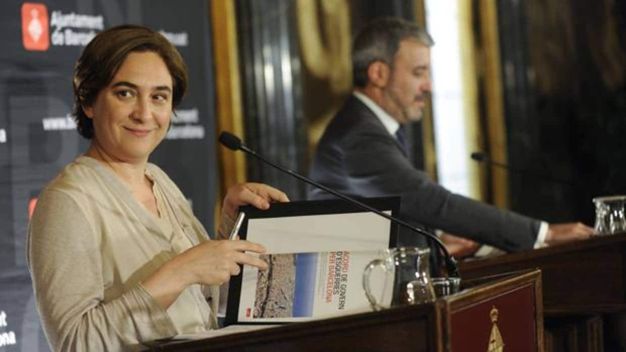 Ada Colau (Barcelona en Comú ) y Jaume Collboni (PSC) han roto su acuerso de gobierno
