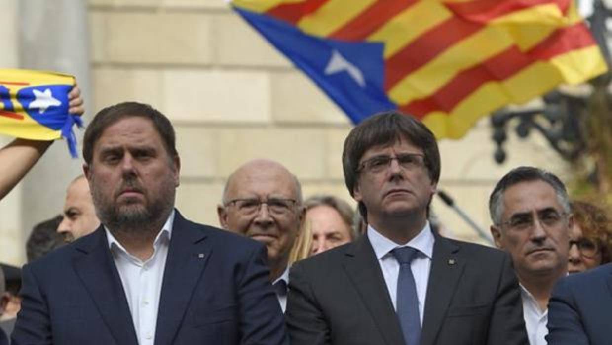 Junqueras y Puigdemont, en una imagen de archivo