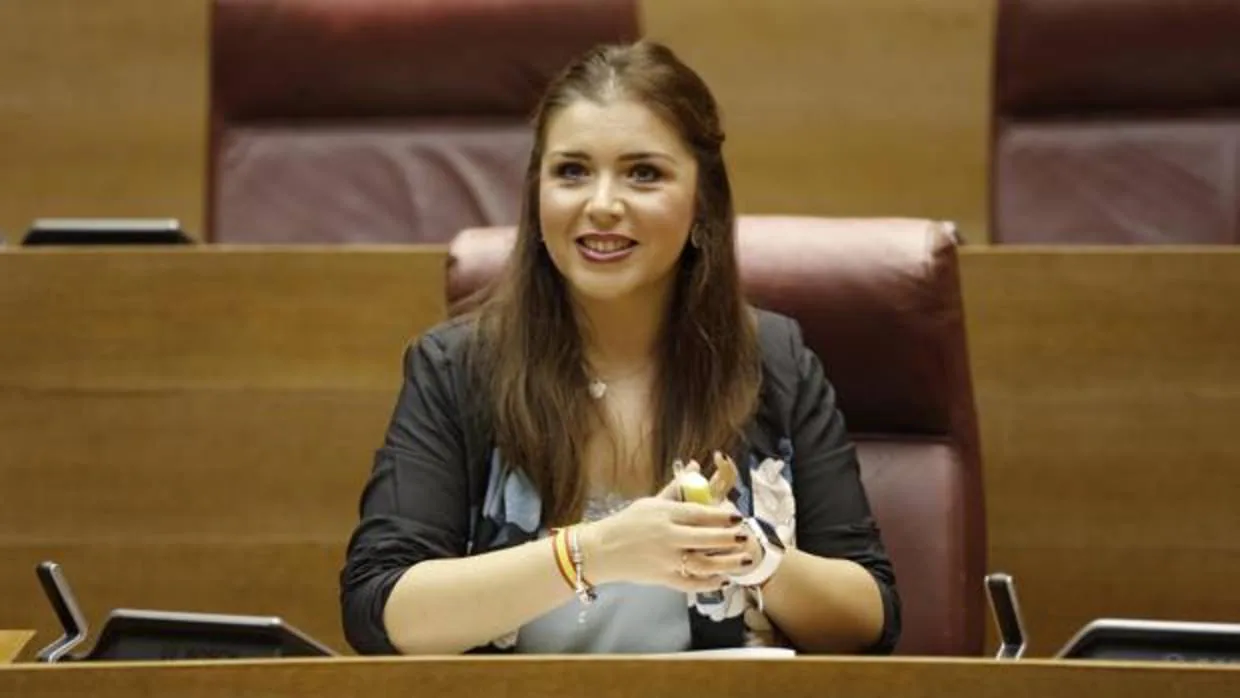 La portavoz de Ciudadanos, Mari Carmen Sánchez, en las Cortes en una imagen de archivo