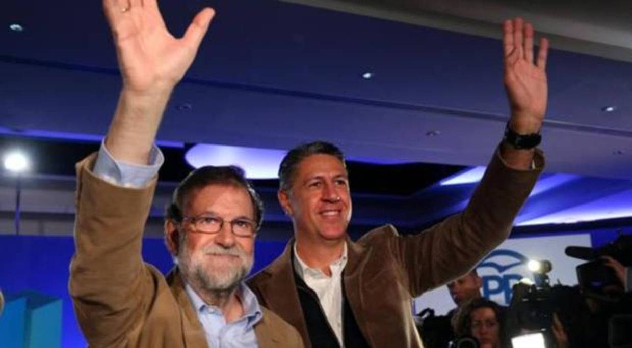 Mariano Rajoy y Xavier García Albiol, en Barcelona el pasado fin de semana