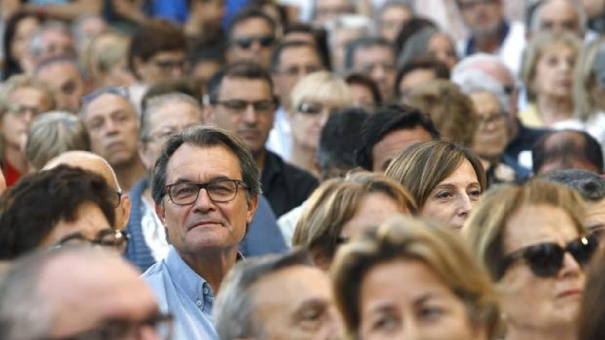 Artur Mas, en un acto político en Manresa (Barcelona)