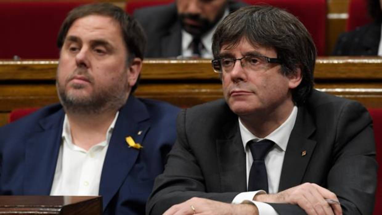 Oriol Junqueras y Carles Puigdemont, en una imagen de archivo