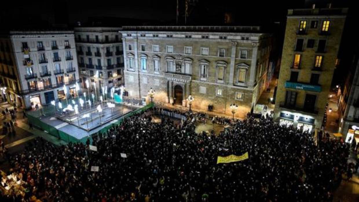 Manifestación de funcionarios el pasado día 21 en contra de la aplicación del 155