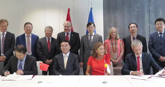 Acuerdo entre España y China firmado en Madrid en septiembre de 2016