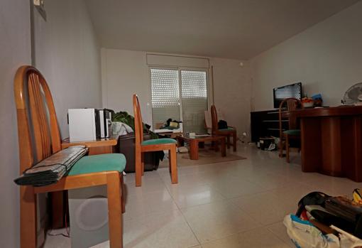 Interior de la vivienda de uno de los detenidos