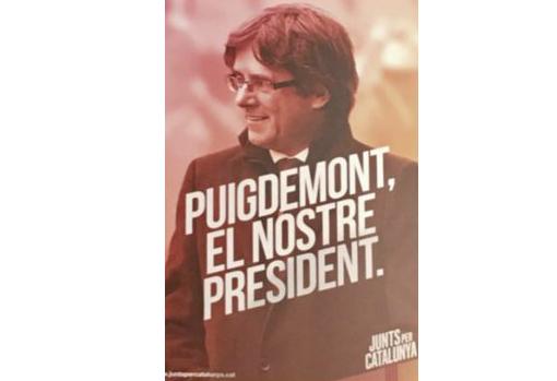 Puigdemont copia el cartel del 21-D a los «comunes»