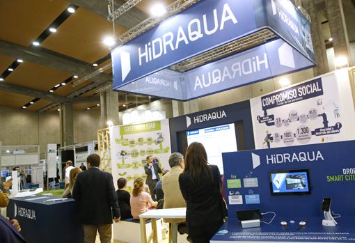 Estand de Hidraqua en Efiaquia, en Feria Valencia