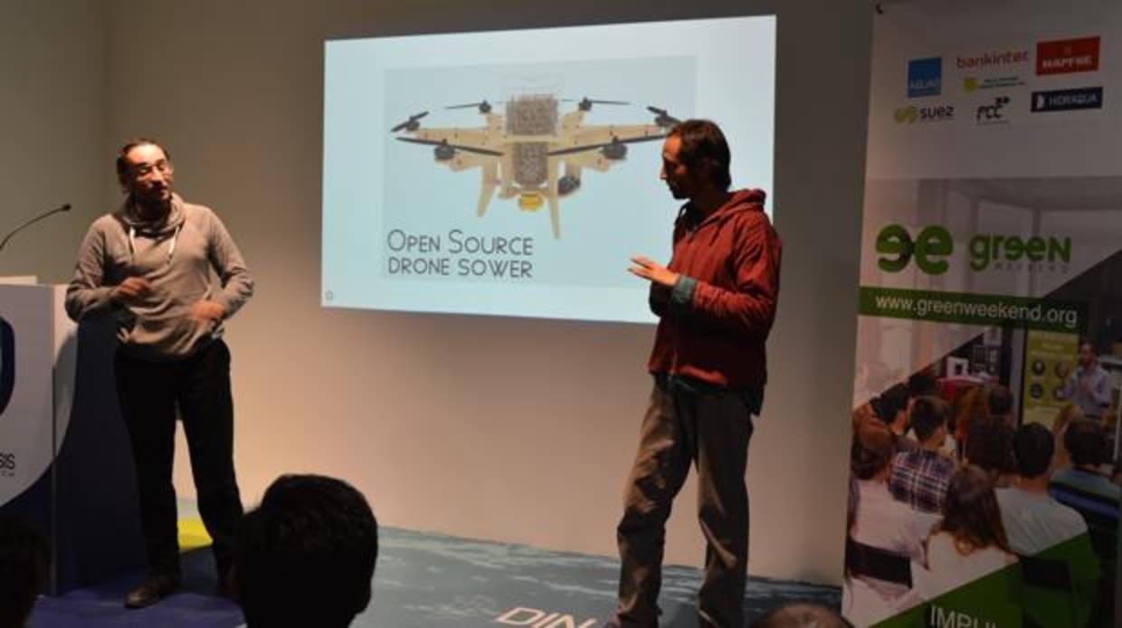 Presentación del proyecto con drones en Greenweekend