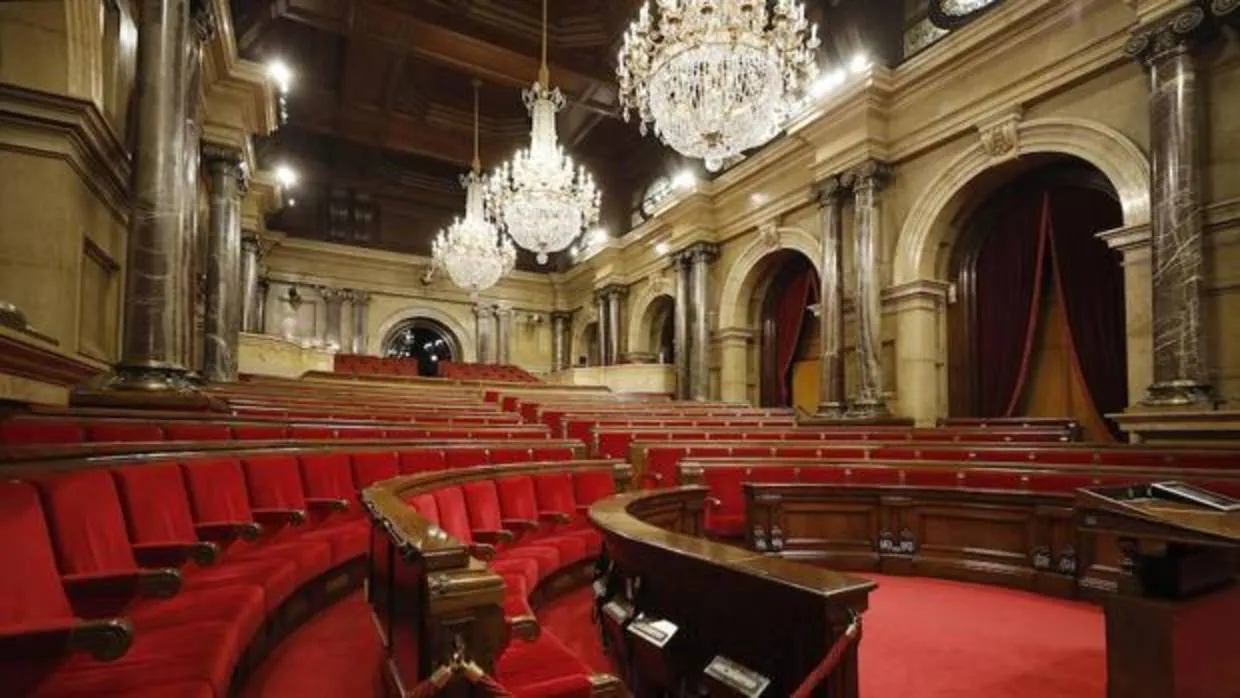 Vista del hemiciclo del Parlament de Cataluña