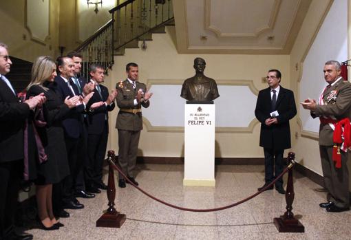 Se ha inaugurado también un busto del rey Felipe VI