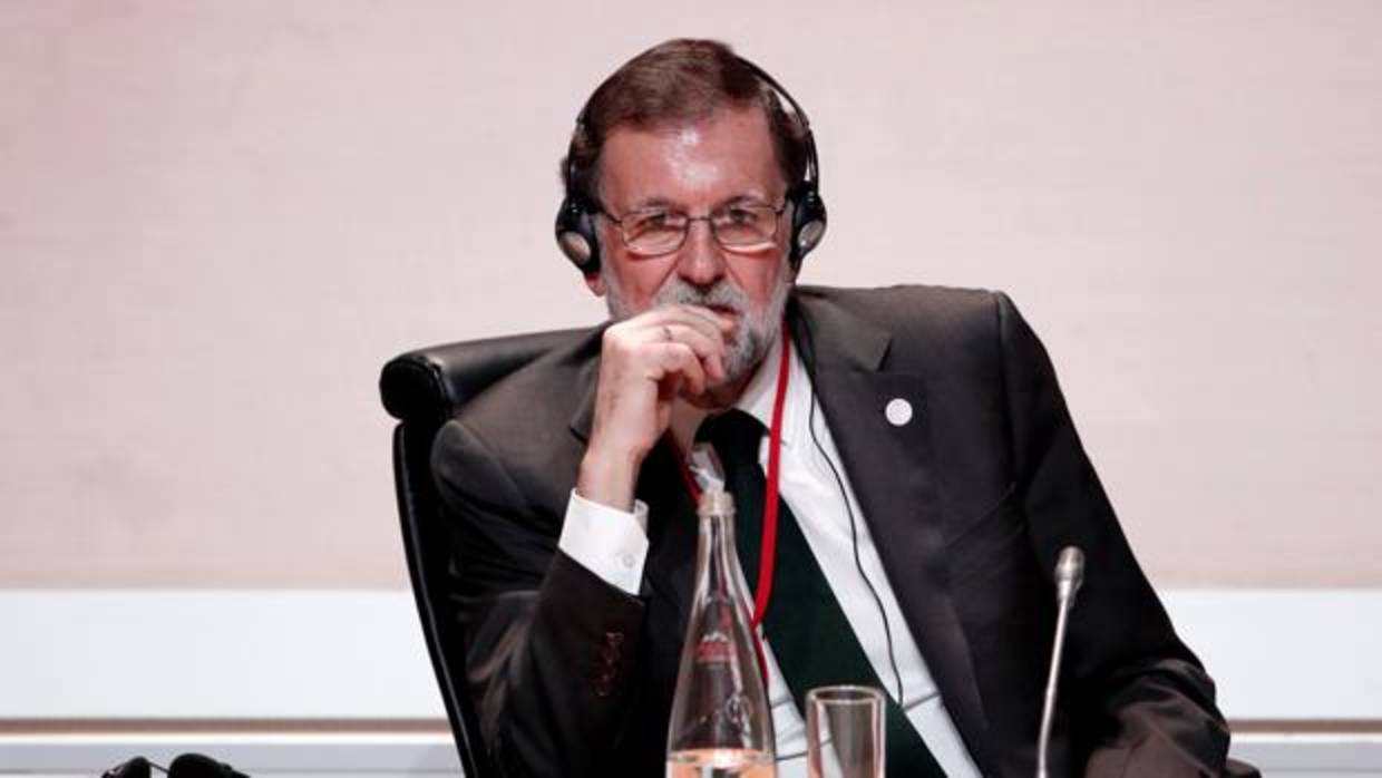 El presidente del Gobierno, Mariano Rajoy, en la cumbre de París sobre el clima