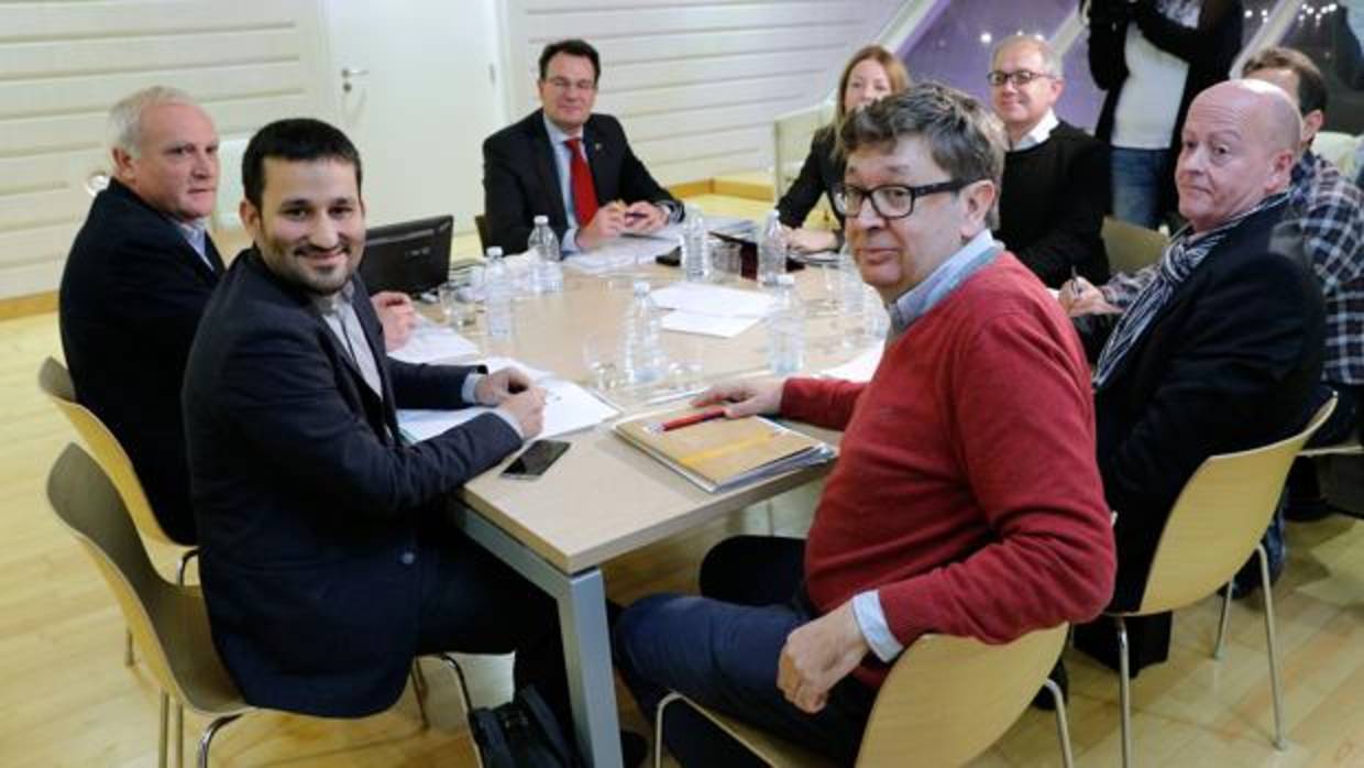 Vicent Marzà, durante la reunión este miércoles del Patronato en la que se ha abordado el cambio de los estatutos del Palau de Les Arts