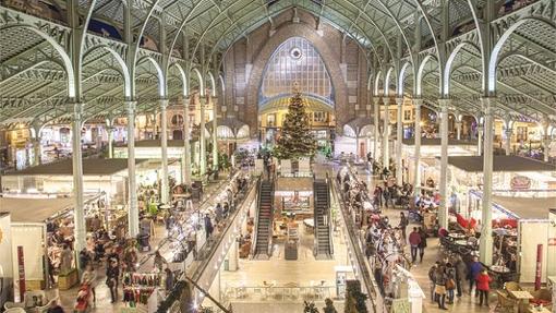 El Mercado de Colón de Valencia, decorado estas Navidades