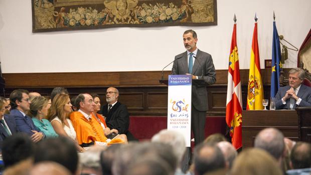 El Rey preside hoy la presentación del Diccionario panhispánico del español jurídico en Salamanca