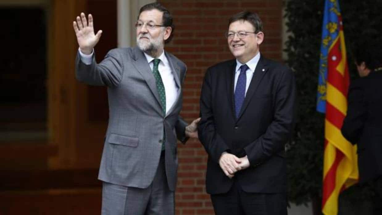 Mariano Rajoy y Ximo Puig, en un encuentro en la Moncloa